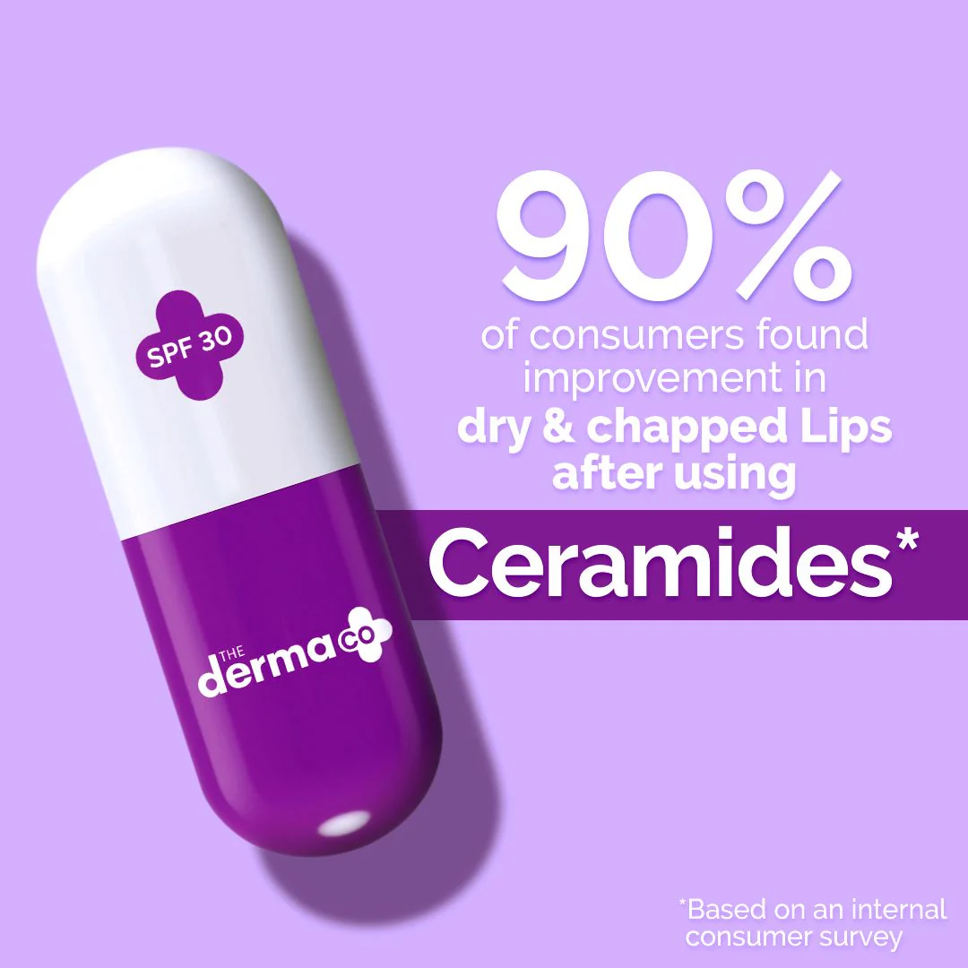 1% Ceramide Complex Lip Balm with Ceramides & Vitamin E, SPF 30 PA++ for Dry & Chapped Lips - 4g - Image 4