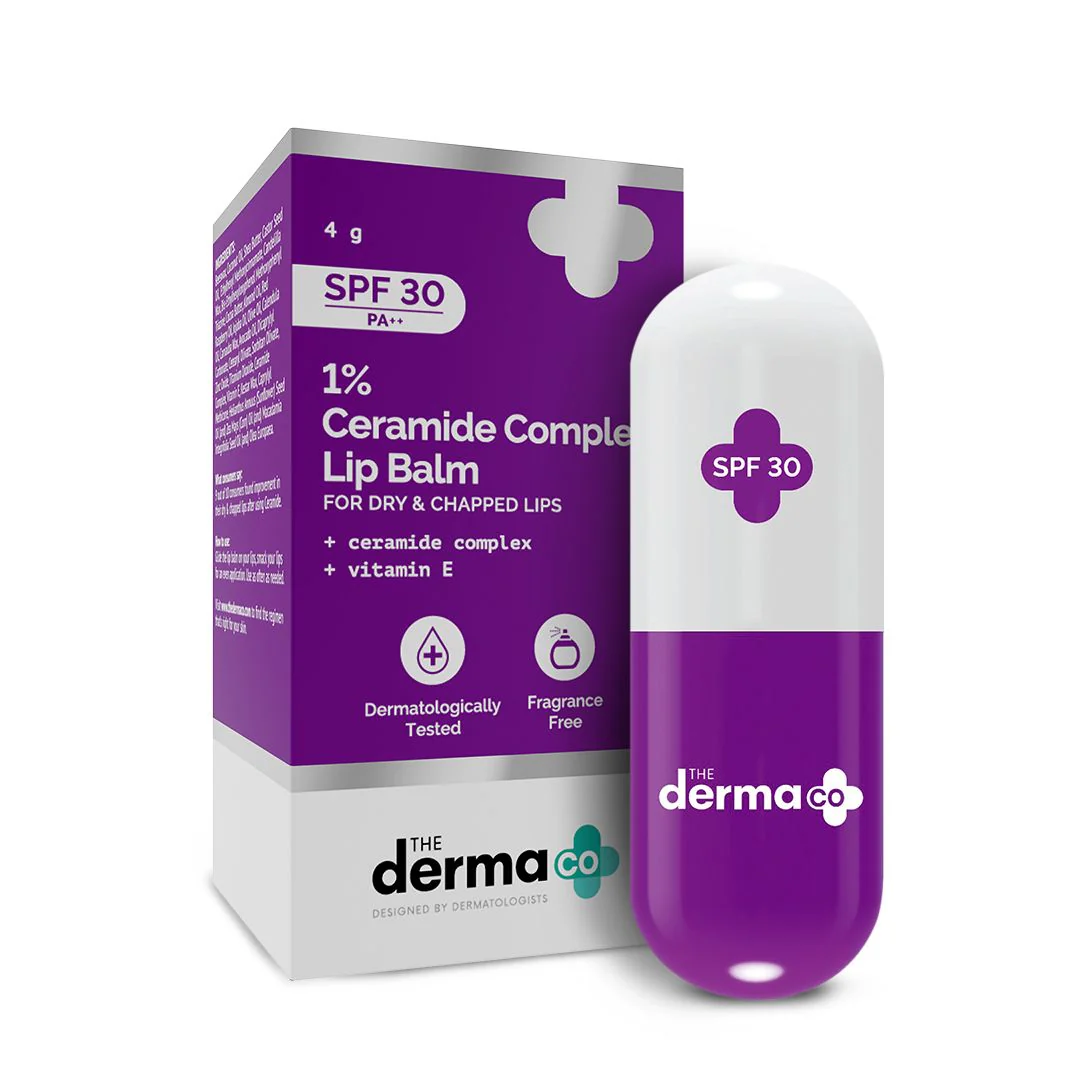 1% Ceramide Complex Lip Balm with Ceramides & Vitamin E, SPF 30 PA++ for Dry & Chapped Lips - 4g - Image 9