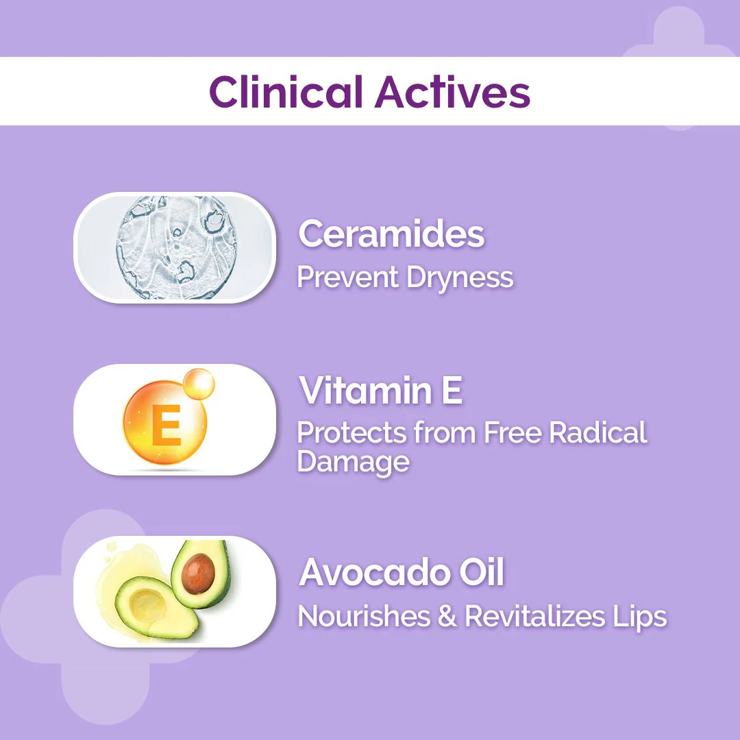 1% Ceramide Complex Lip Balm with Ceramides & Vitamin E, SPF 30 PA++ for Dry & Chapped Lips - 4g (Pack Of 2) - Image 6