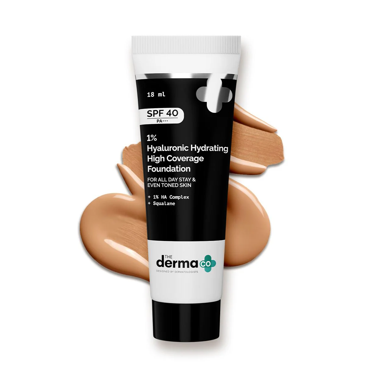 1% Hyaluronic Hydrating High Coverage Foundation - 18ml | Caramel