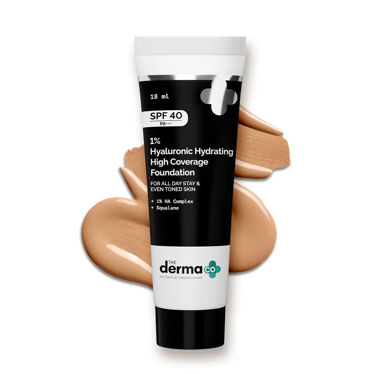1% Hyaluronic Hydrating High Coverage Foundation - 18ml | Natural