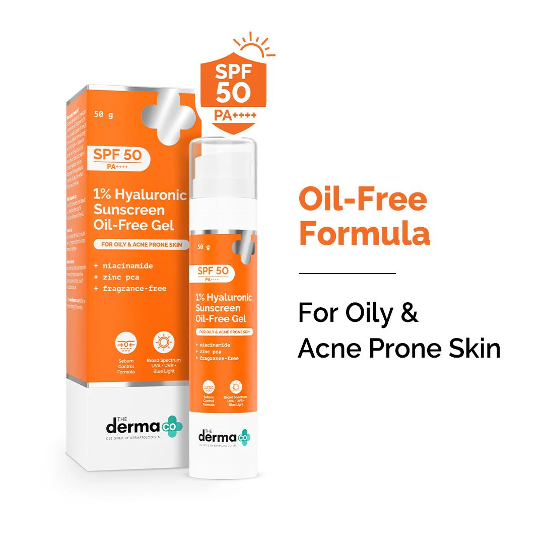 1% Hyaluronic Sunscreen Oil-Free Matte Gel In Vivo Tested (ISO 24444:2019 Certified, CTRI/2025/02/079913) (Pack of 2)